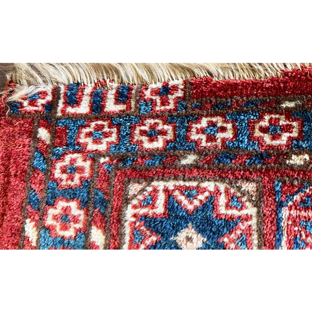 Textile Antique Turkoman Stars Rug/ Bag For Sale - Image 7 of 8
