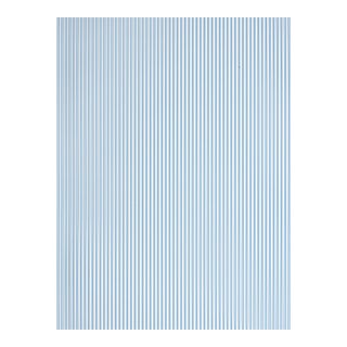 The House of Scalamandré Wilson Stripe Wallpaper, Sky For Sale