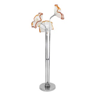 Vintage Murano Glass Floor Lamp by Toni Zuccheri, Italy For Sale