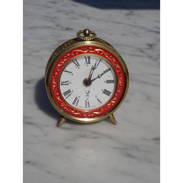 Metal Table Clock from Jaz, 1968 For Sale - Image 7 of 14