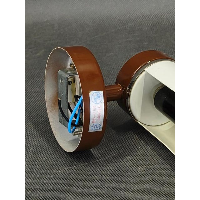 1960s Czech Adjustable Wall Light in Lacquered Metal by Napako, 1960s For Sale - Image 5 of 12