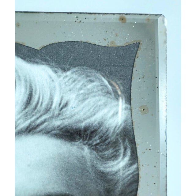 Early 20th Century French Art Deco Marble & Glass Table Top Picture Frame For Sale - Image 9 of 10