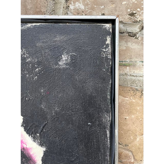 Textile 1960s Pascal Cucaro Self Portrait Painting For Sale - Image 7 of 7