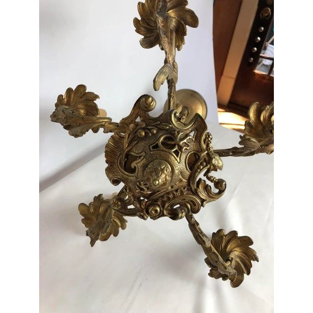 Late 18th Century 18th Century French Bronze Chandelier For Sale - Image 5 of 11