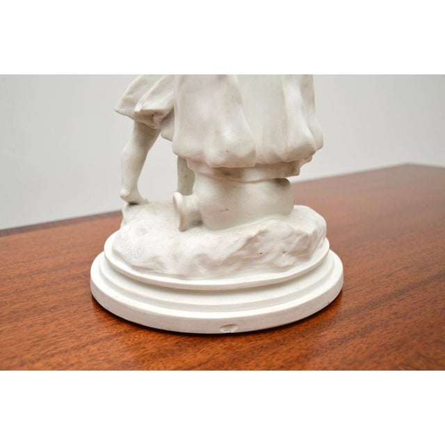 White Luca Madrassi, French Figurative Sculpture, 1890, Bisque Porcelain For Sale - Image 8 of 11