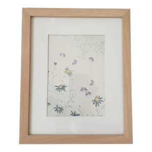 1920s Butterfly and Botanical Print, Framed