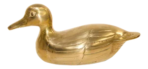 1960s Brass Duck Form Decorative Sculpture