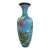 Huge Antique 19th Century Japanese Meiji Cloisonne Enamel Baby Blue Palace Vase For Sale