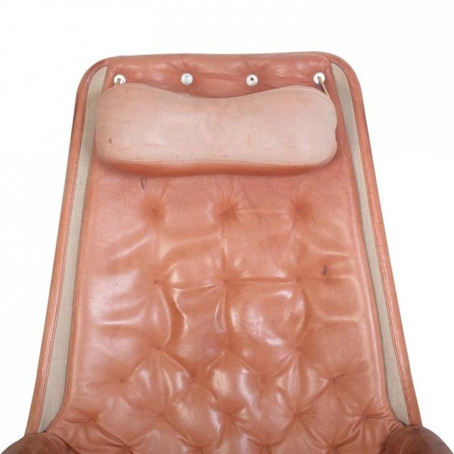Jetson Chair in Patinated Anilin Leather by Bruno Mathson, 1990s For Sale - Image 3 of 18