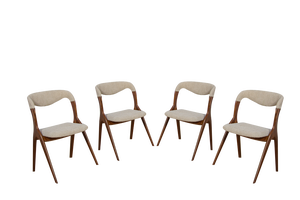 Model Sonja Dining Chairs by Johannes Andersen for Vamo Sonderborg, 1960s, Set of 4