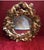 Baroque 19th Century Italian Distress Gilt Mirror Frame With Cherubs Wreath For Sale - Image 3 of 8