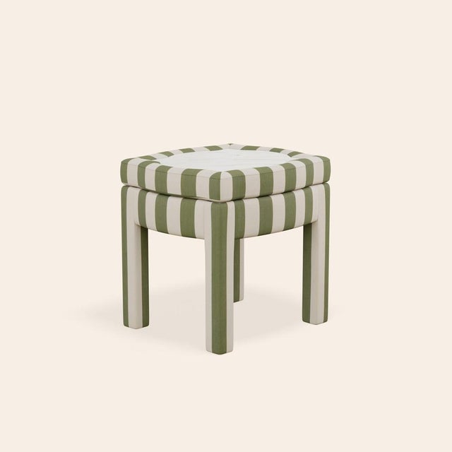 Textile Piero Ottoman by Ceraudo For Sale - Image 7 of 7