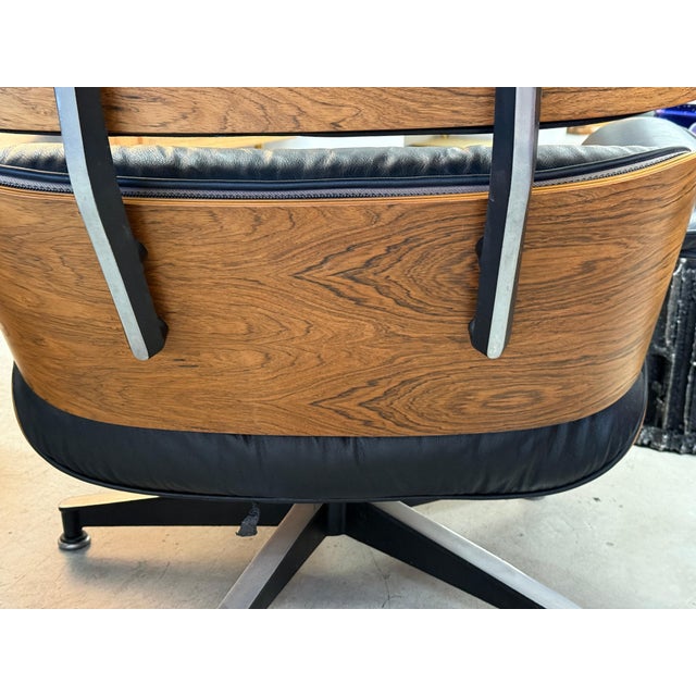 1970’s Herman Miller Rosewood Eames Lounge Chair & Ottoman For Sale - Image 12 of 18