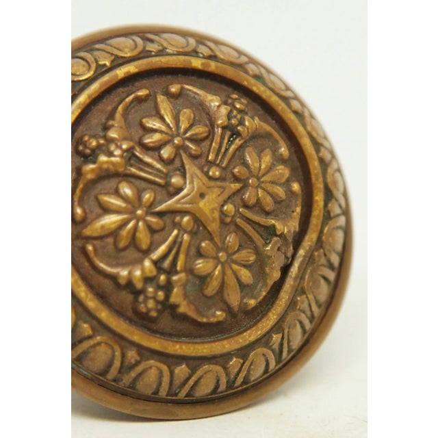 Early 20th Century Pair of Antique Russell & Erwin Bronze Door Knobs For Sale - Image 5 of 11