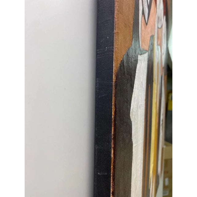 Black Gilbert Pauli, Enfance Déchirée, 1997, Oil on Canvas For Sale - Image 8 of 9