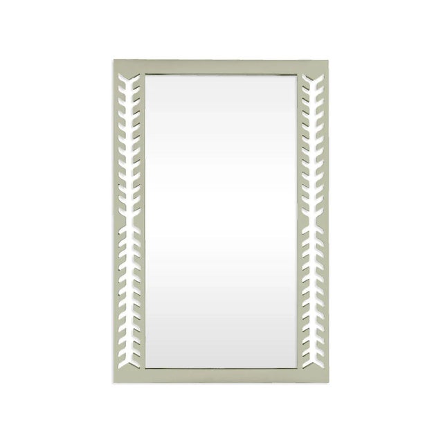 Contemporary Fleur Home Audubon Spruce Rectangle Mirror in Mizzle, 30x40 For Sale - Image 3 of 3