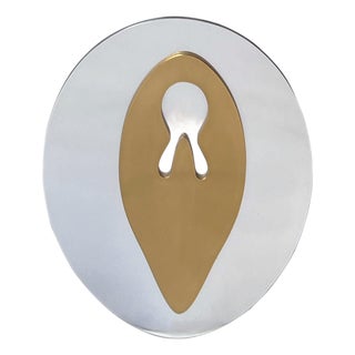 Hans Arp, Documenta III, 1964, Aluminum & Brass on Wood For Sale