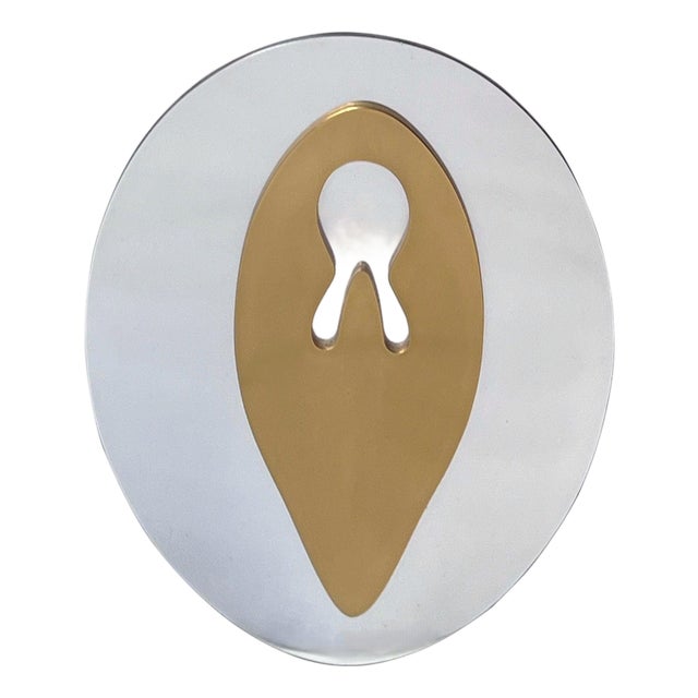 Hans Arp, Documenta III, 1964, Aluminum & Brass on Wood For Sale