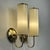 Art Deco Tubular Opaline Glass & Brass Sconces, Germany, 1930s, Set of 2 For Sale - Image 4 of 15