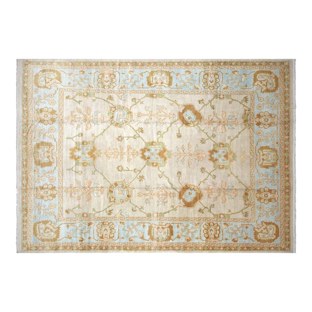 1960s Turkish Oushak Rug For Sale