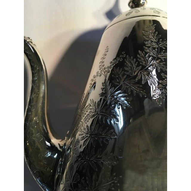 18th Century Sterling Silver Teapot, London, 1780 For Sale - Image 3 of 18