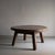 Brutalist Brutalist Round Oak Coffee Table, Belgium, 1950s For Sale - Image 3 of 11