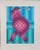 Op Art 1989 Vintage Victor Vasarely the Golfer LTD Serigraph, Hand Signed Art in Turquois For Sale - Image 3 of 8