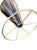 Black Vintage MCM Brass Umbrella Stand – Atomic Cone Display, Mid Century Entryway Home For Sale - Image 8 of 11