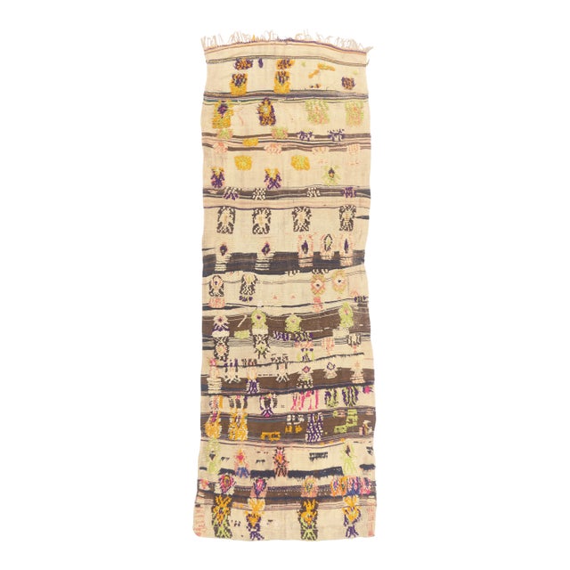 Vintage Taznakht Glaoui Moroccan Rug, 03'10 X 11'03 For Sale
