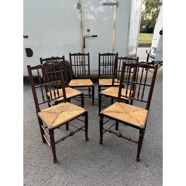 Antique English Spindle Back Chairs For Sale In Nashville - Image 6 of 16