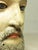 Antique White Antique Spanish Colonial Hand Carved Head of a Santo For Sale - Image 8 of 15