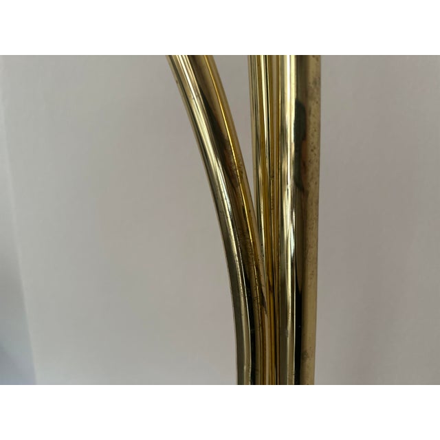 Vintage Three-Arm Arc Floor Lamp in Brass with Marble Base, 1970s For Sale - Image 18 of 18