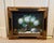 Blue Vintage Hydrangeas and Fruit Still Life Oil on Canvas For Sale - Image 8 of 10