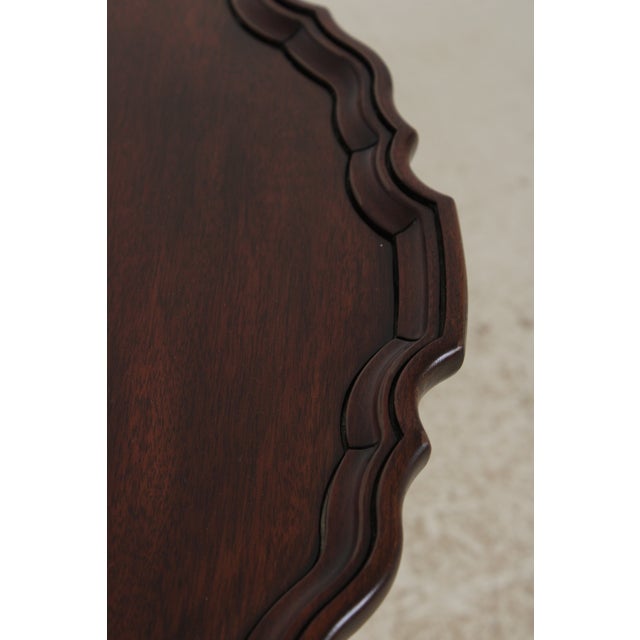 Henkel Harris Mahogany Tilt Top Pie Crust Table For Sale - Image 10 of 13