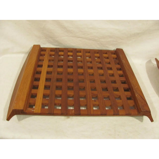 Excellent condition teak tray or trivet by Dansk. The design is by Jens H. Quistquaard JHQ. The tray is the larger version...
