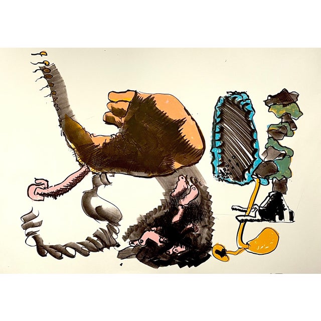 John Altoon, Large 1960's California Pop Art Abstract Expressionist LA Lithograph John Altoon, 1966 For Sale