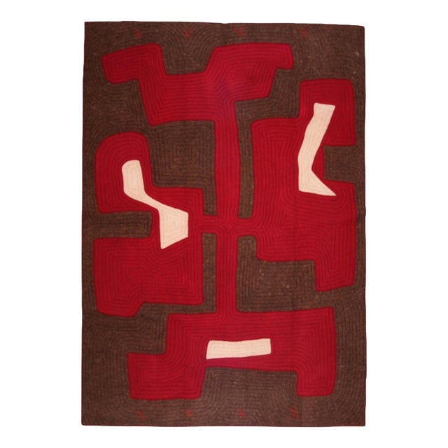 Hand-Felted Shyrdak Rug in Wool by Dinodo Studio For Sale