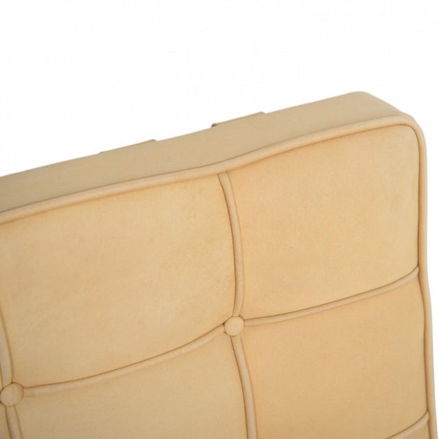 Barcelona Chair in Nubuck Leather by Ludwig Mies Van Der Rohe, 2010s For Sale - Image 6 of 18