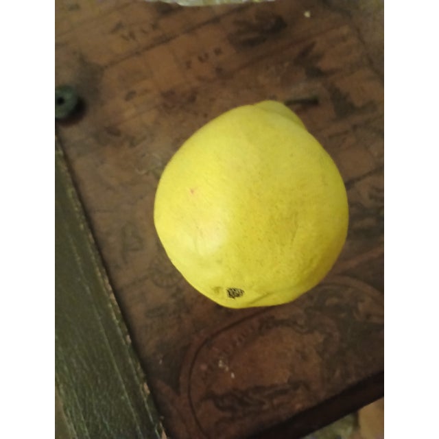 1960s Mid 20th Century Italian Alabaster Stone Fruit - Pear & Lemon For Sale - Image 5 of 8
