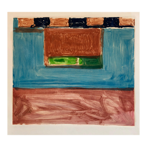 Pierre Obando, Abstract Pattern & Decoration Monoprint Monotype Painting Print Pierre Obando, 1997
