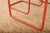 Brown Table with Chairs in Red Lacquered Tubular Steel by S. Meier for Rohrmöbelfabrik, 1920s, Set of 3 For Sale - Image 8 of 17