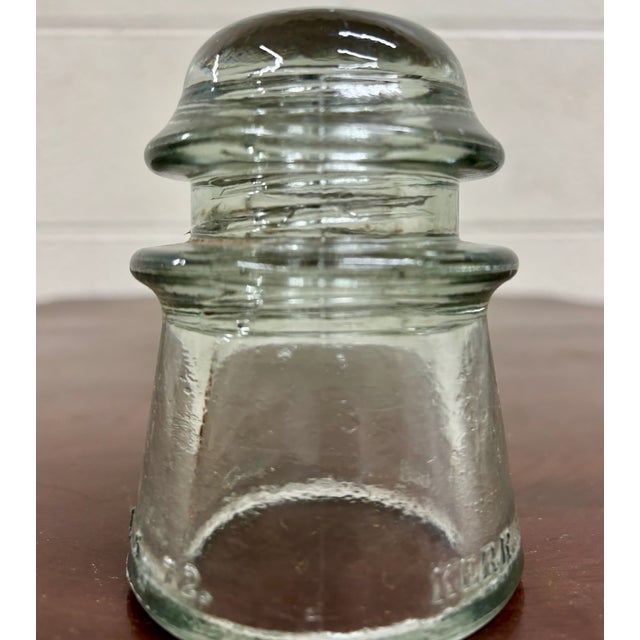 Antique Hemingray 72 Clear Glass Insulator For Sale - Image 4 of 6