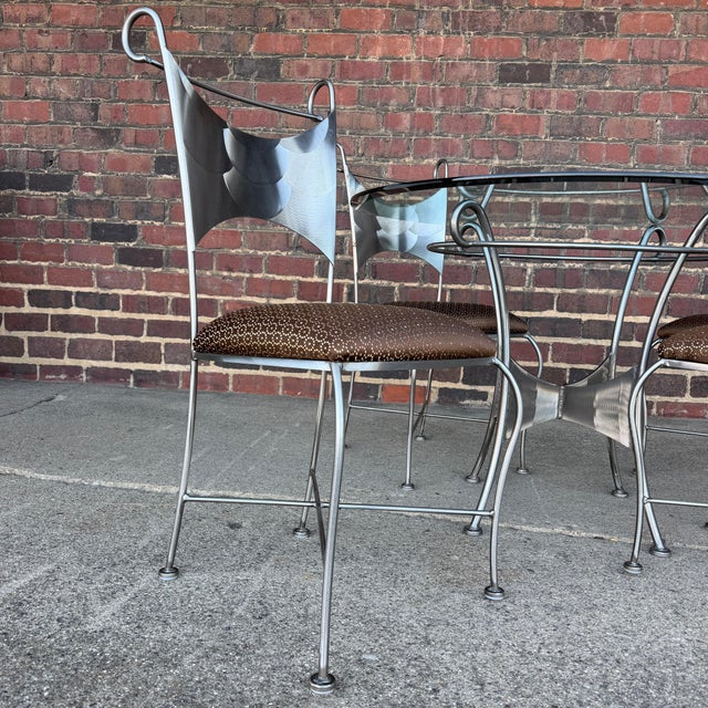 Iron Dining Set Shaver Howard Style Table and Chairs For Sale - Image 12 of 12