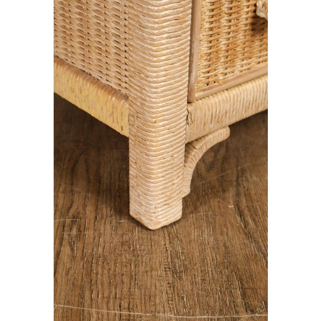 Off-white Lexington Henry Link Wicker Double Dresser For Sale - Image 8 of 18