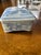 Mid 20th Century Chinoiserie Blue and White 4" Square Porcelain Box For Sale - Image 4 of 5