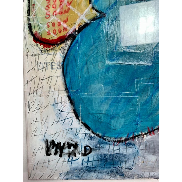 Contemporary Abstract Linwood “How Soon“ Original Painting For Sale - Image 4 of 7