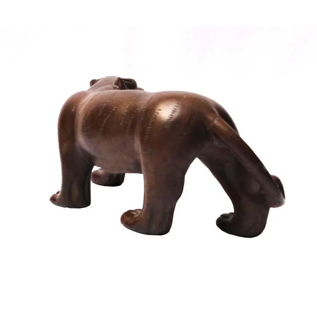 Chinese Handcrafted Boxwood Tiger Figure For Sale - Image 4 of 5