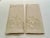 Traditional Pair Vintage Beige Madeira Linen & Organza Fingertip Towels For Sale - Image 3 of 7