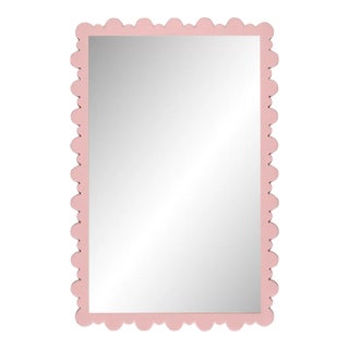 Fleur Home Garden District Valmont Rectangle Mirror in Authentic Pink, 23.5x38.75 For Sale