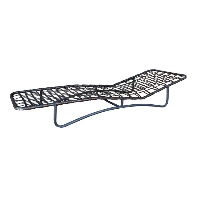 Mid 20th Century Extra Low Aluminum Lounge Chair For Sale